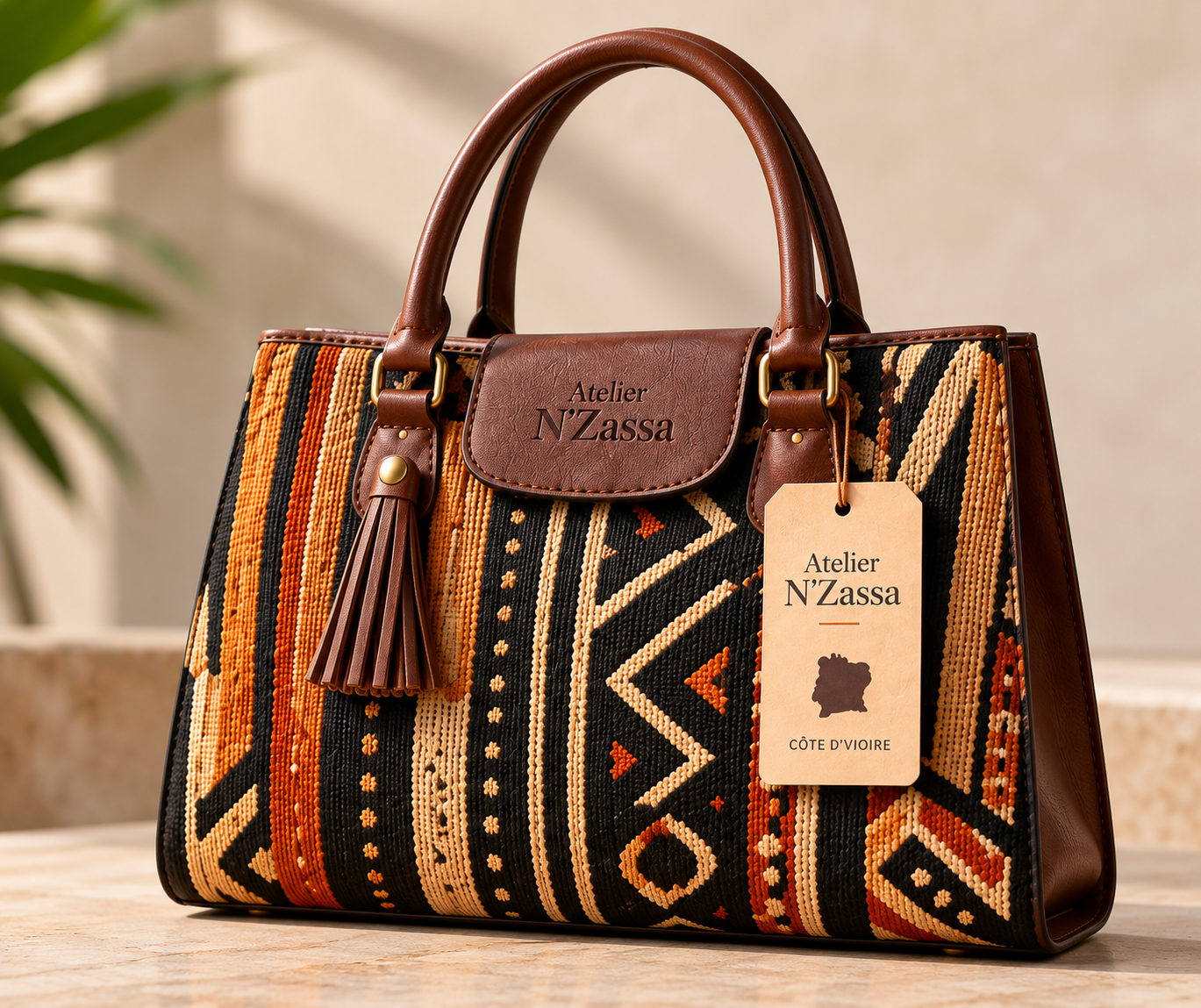 Sac artisanal Baoulé – Collection N’Zassa