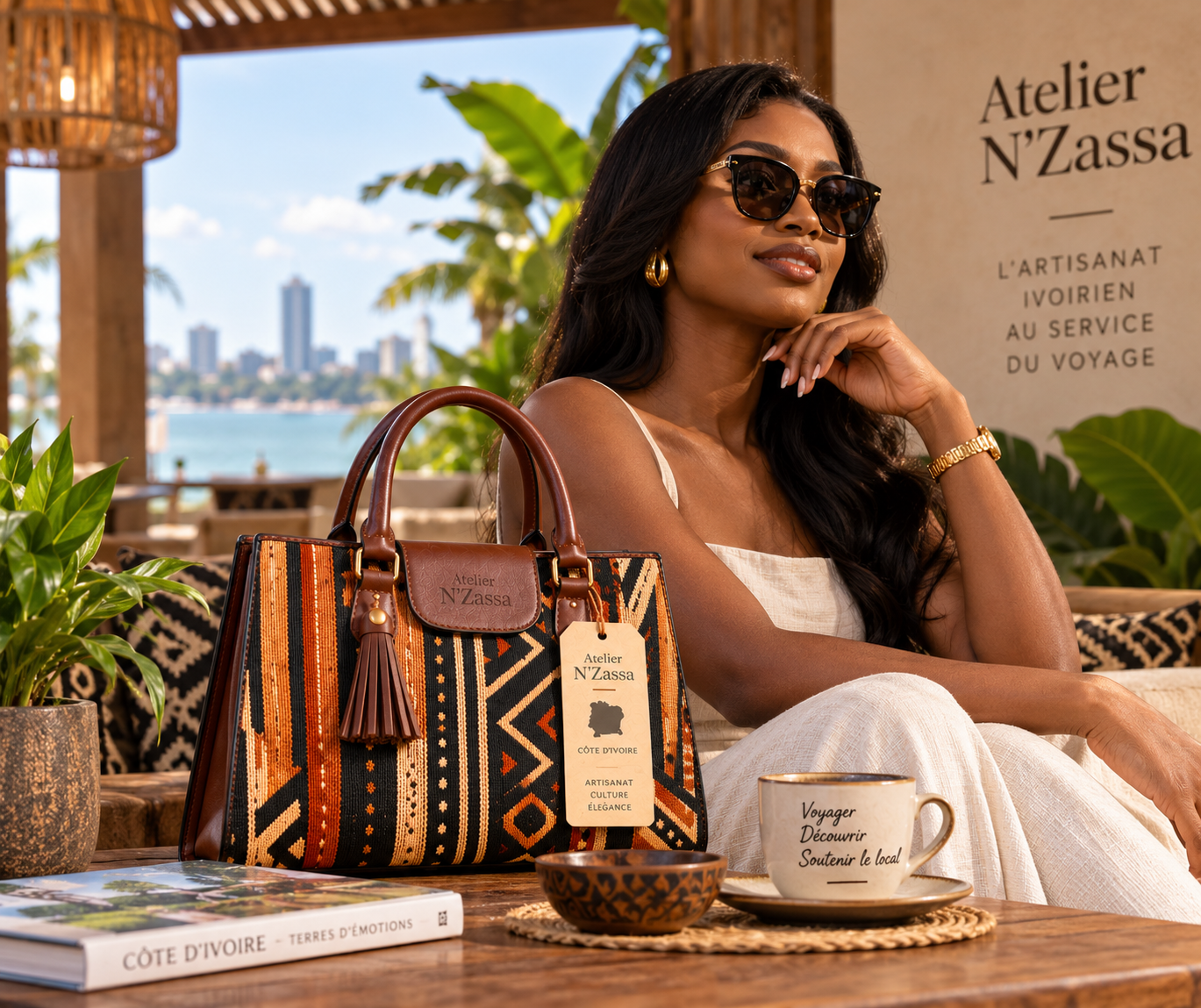 Sac artisanal Baoulé – Collection N’Zassa